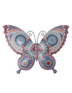 Mariposa de metal colores