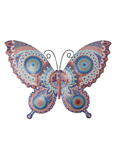 Mariposa de metal colores