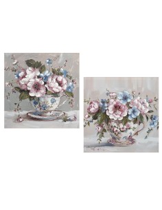 Cuadros de Tazas con Flores