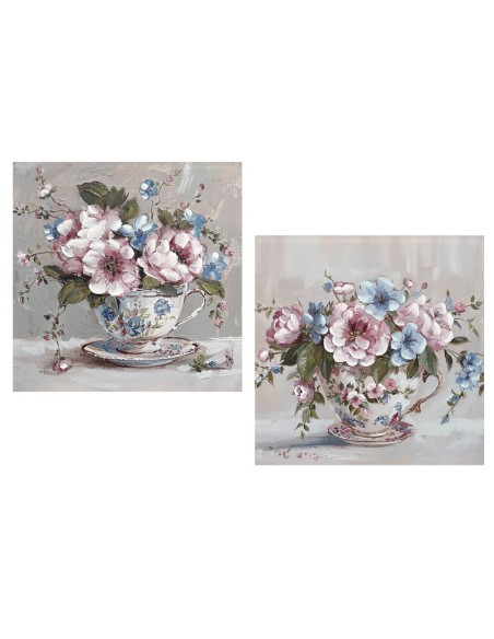 Cuadros de Tazas con Flores
