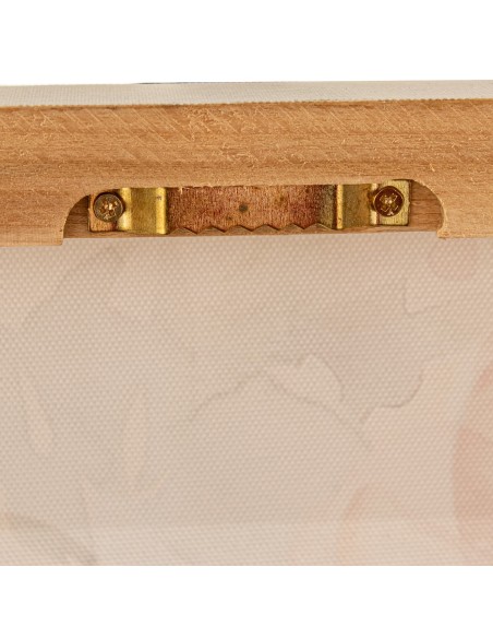 Cuadro con diseño de flores sobre lienzo