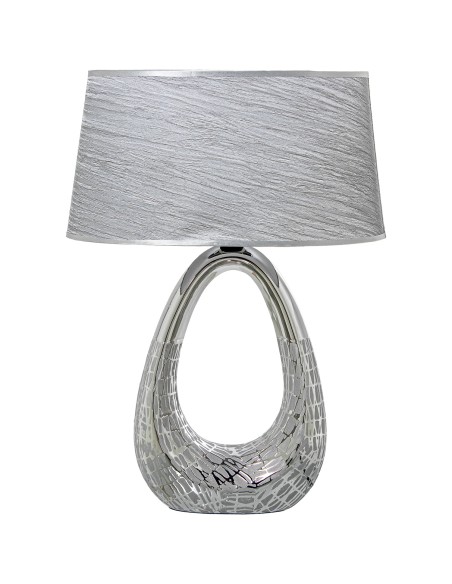 Lampara de mesa Plateada de diseño