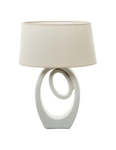 Lámpara de mesa en Cerámica Crema