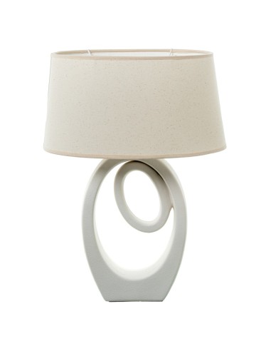 Lámpara de mesa en Cerámica Crema