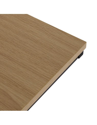 Mesa auxiliar metal y madera