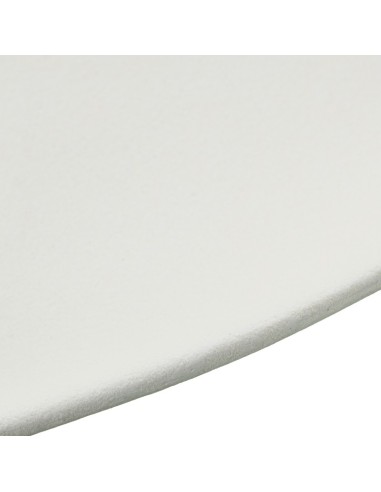 Centro ovalado de cerámica color crema