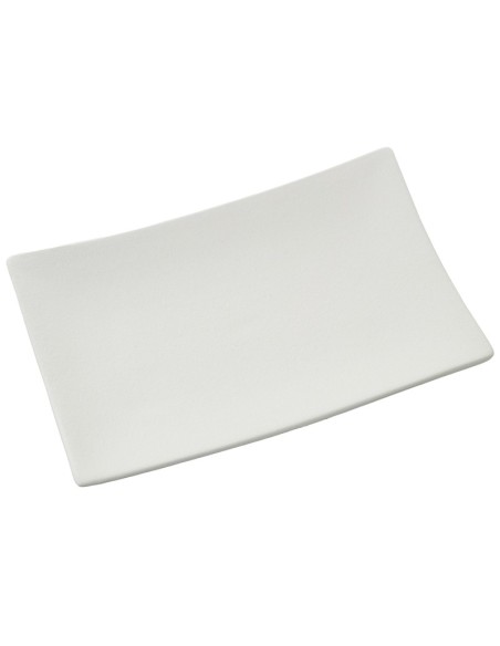 Centro rectangular de cerámica color crema Centro rectangular de cerámica color crema