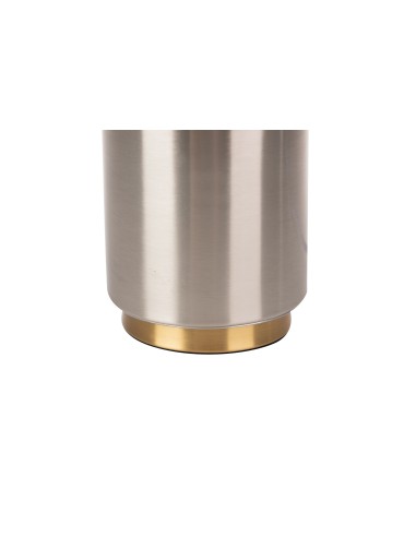 Lámpara de sobremesa clara cobre/tela