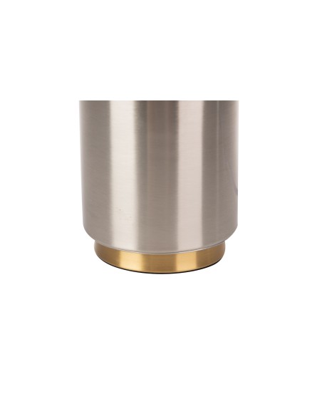 Lámpara de sobremesa clara cobre/tela