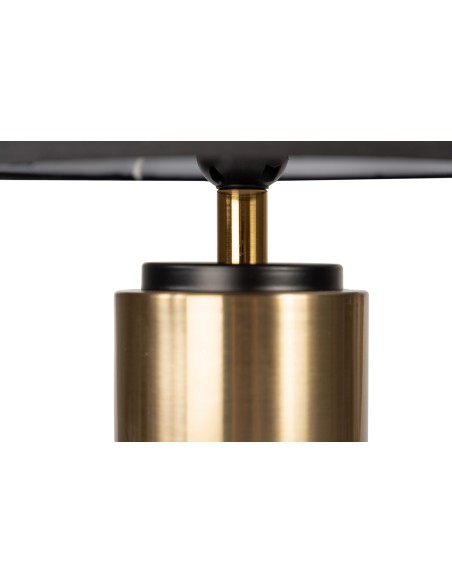 Lámpara sobremesa moderna oscura tela/metal