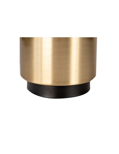 Lámpara sobremesa moderna oscura tela/metal