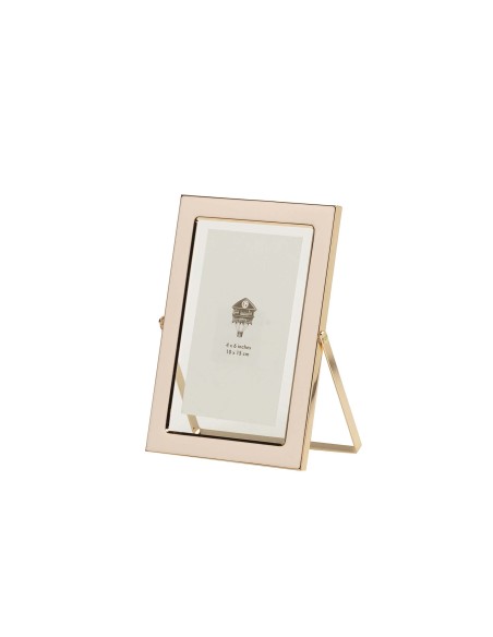 Portafotos metálico rosa