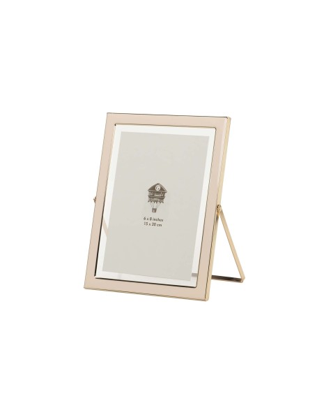 Portafotos metal rosa grande