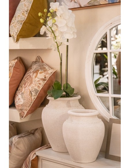 Orquídea blanca de poliéster