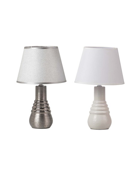 Lámpara sobremesa blanco o plata