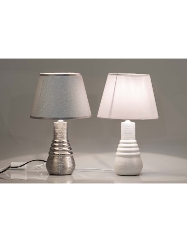 Lámpara sobremesa blanco o plata