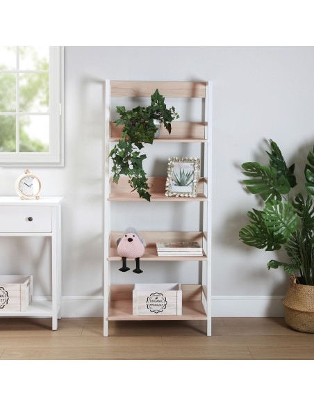 Estantería Blanca y Haya