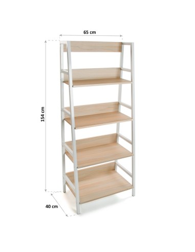 Estantería Blanca y Haya