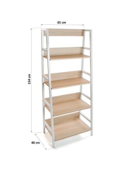 Estantería Blanca y Haya