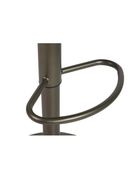 Taburete regulable de metal chenilla