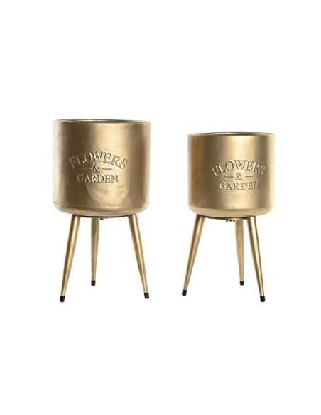 Macetero dorado Flower&Garden