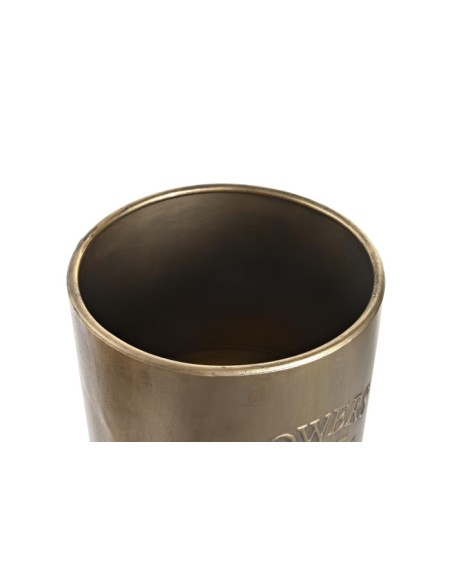 Macetero Dorado set de 2 con pie