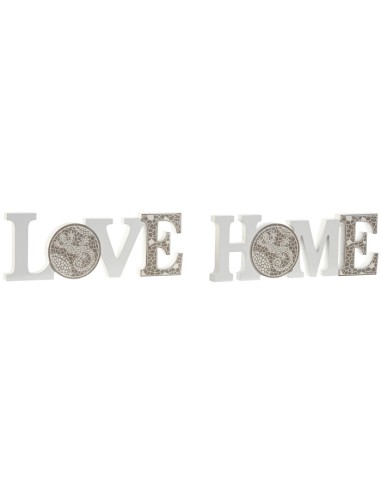 Decoración Home Love blanco MDF