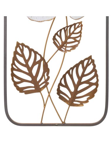 Mural decorativo flor blanca metal