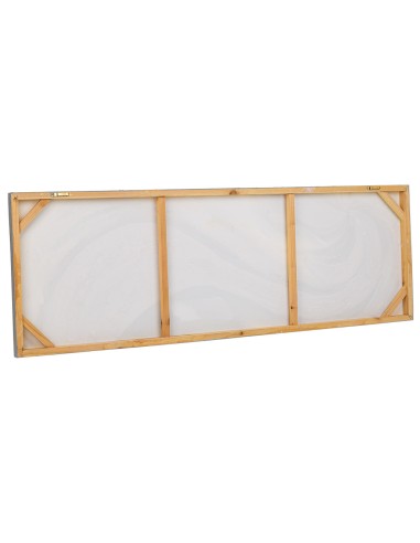 Cuadro pintado a mano relieve de ondas