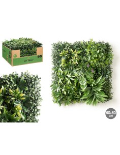 Jardín vertical hoja morada amarilla