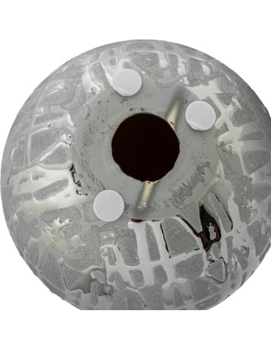 Bola de cerámica plateada 10cm