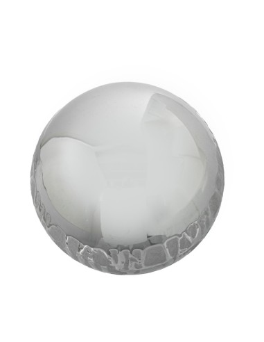 Bola de cerámica plateada 10cm