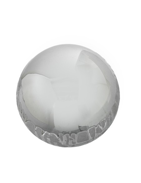 Bola de cerámica plateada 10cm
