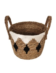 Cesta natural triángulos y rombos