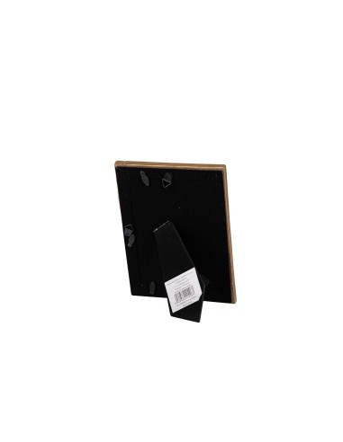 Portafotos dorado de resina 10x15cm