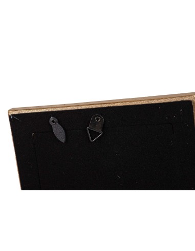 Portafotos dorado de resina 10x15cm