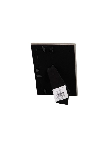 Portafotos plateado de resina 10x15cm