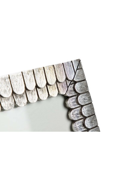 Portafotos resina plateado 15x20 cm