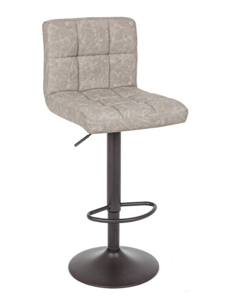 Taburete regulable gris claro