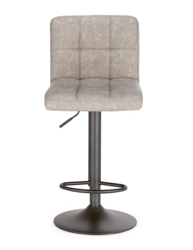 Taburete regulable gris claro