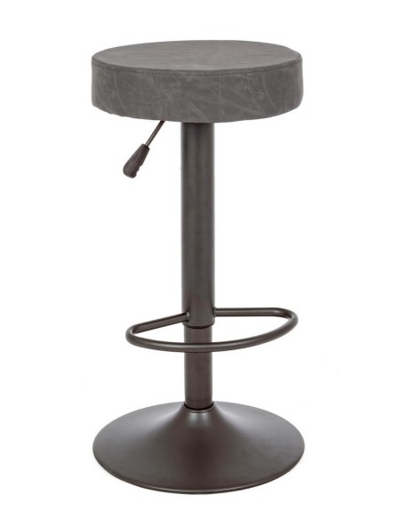 Taburete regulable gris oscuro
