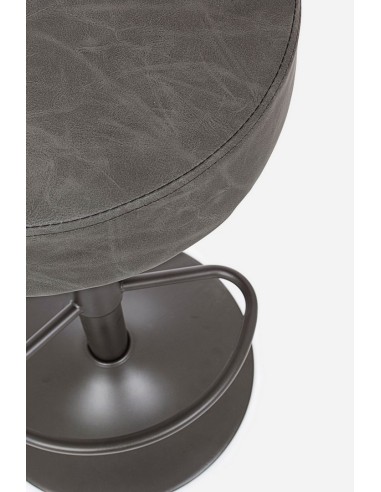 Taburete regulable gris oscuro