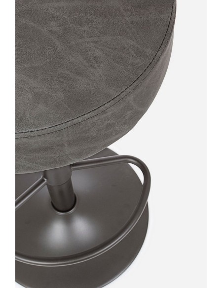 Taburete regulable gris oscuro