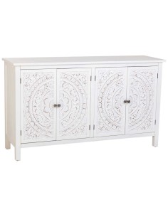 Aparador blanco madera 4 puertas