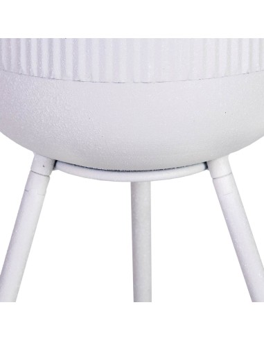 Macetero de metal Blanco con patas