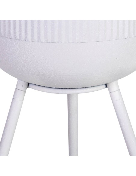 Macetero de metal Blanco con patas