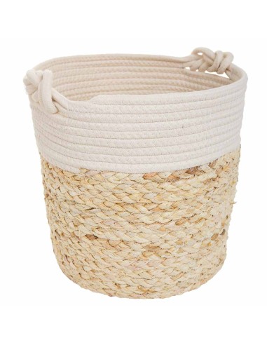 Macetero de fibra natural y algodón