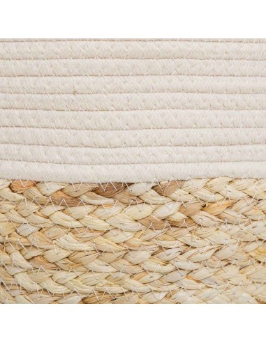 Macetero de fibra natural y algodón