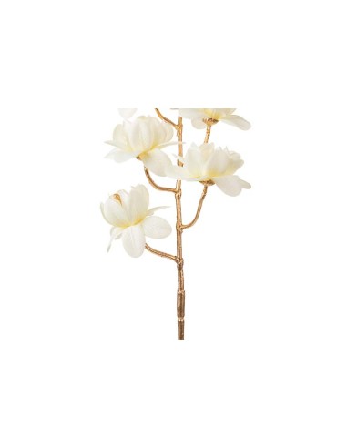 Rama bronce con flores beige