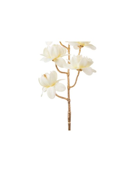 Rama bronce con flores beige